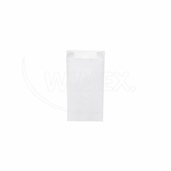 Papierové vrecko s bočným skladom biele 10+5 x 22 cm `0,5kg` [1000 ks], 0,5 kg